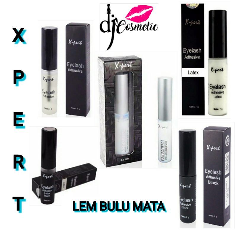 X-pert | Xpert Eyelash Adhesive | lem bulu mata Premium | Bening | Clear | Black | Latex White | Latex Black