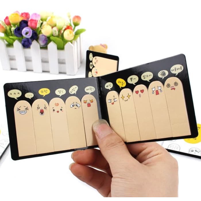 

Unik Sticky Notes Motif Aneka Ekspresi Jari-Jari Tangan