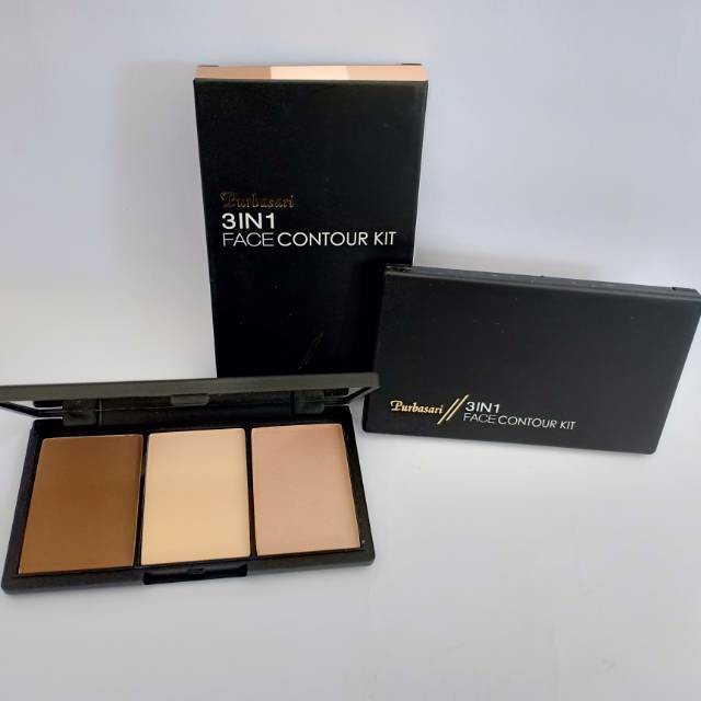 Purbasari 3 In 1 Face Contour Kit