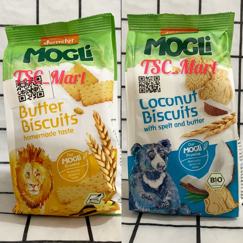 

Demeter Mogli Butter biscuits 50gr / Demeter Mogli Coconut Biscuits 50gr / Demeter / Mogli / Organic / Butter / biscuits / Coconut / Biscuit / biskuit