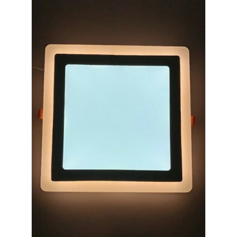 Downlight led panel INBOW KOTAK 2 warna 18+6w. putih kuning. led panel tanam plavon 2 warna