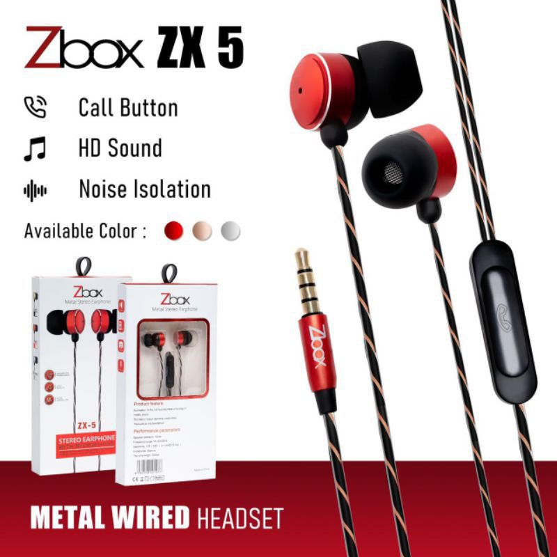 Earphone ZBOX ZX-5