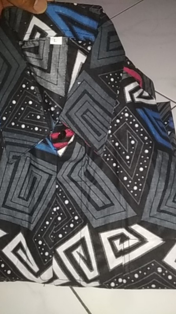 Nailo Batik Hrb026 Kenongo Kemeja Jahe Pendek Pekalongan M L Xl Kemeja Halus Kemeja Batik