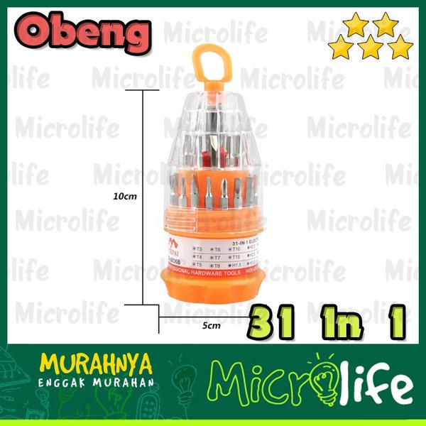 Obeng Set 31 in 1 Utk HP Kacamata Laptop PC Elektronik