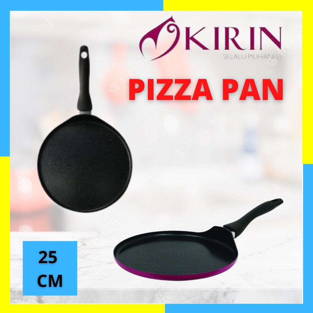 Pizza Pan Kirin Panggangan Pizza Anti Lengket Teflon 25 CM