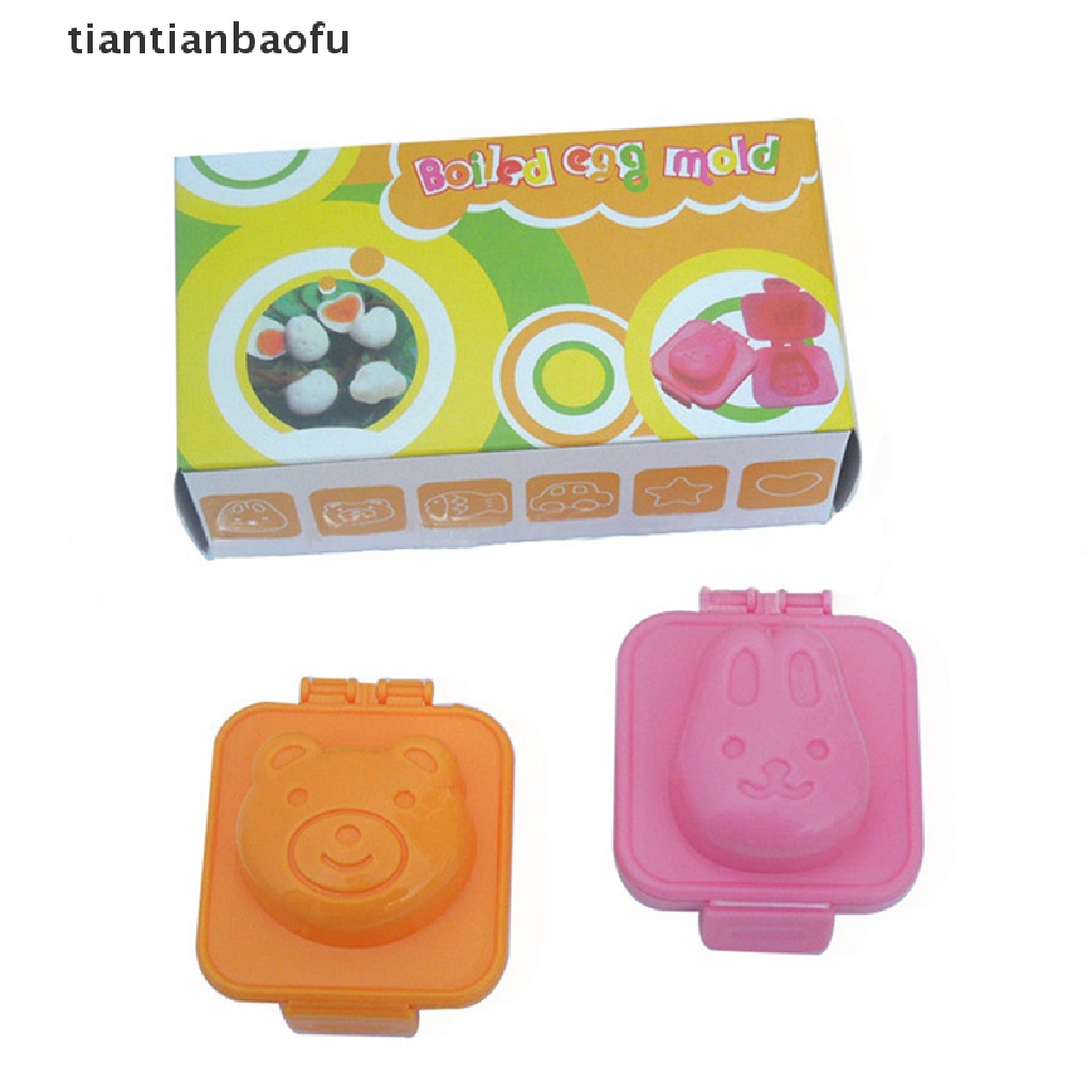 2 Pcs Cetakan Telur Bentuk Kartun Bayi 3D Untuk Aksesoris Bento