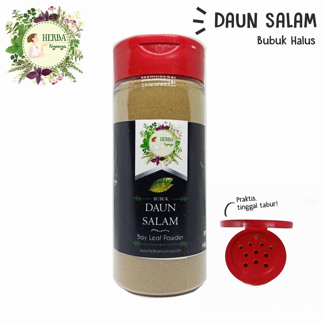 

DAUN SALAM HALUS BUBUK TABUR PURE BAY LEAVES POWDER REMPAH HERBANYONYA