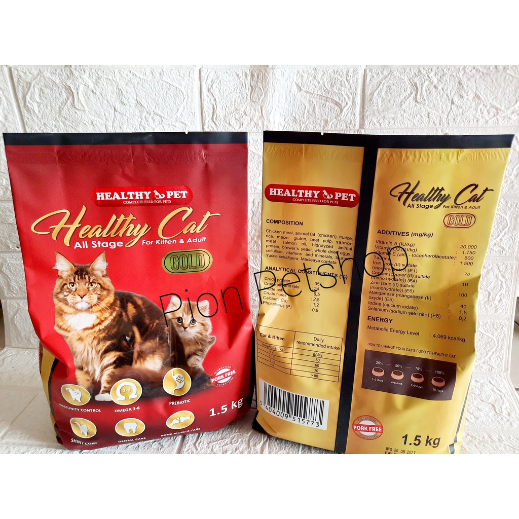 Healthy Cat All Stage for Kitten and Adult Freshpack 1.5kg - Makanan Kering Kucing untuk kitten dan dewasa