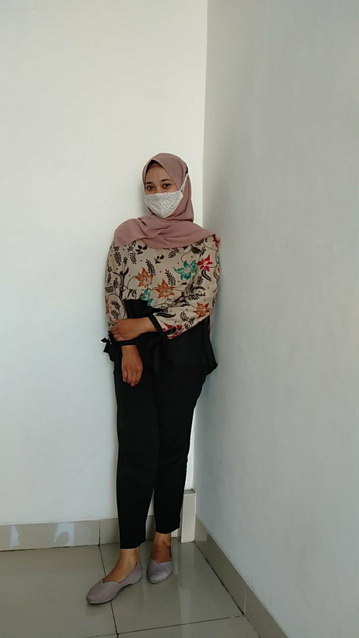 Tey-17 Batik Wanita Asj Sa Hrb026 Kenongo Kemeja Tosca Pendek