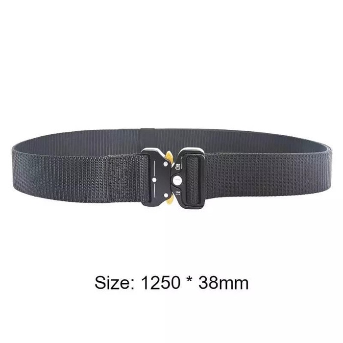 Ikat Pinggang Army Tactical Belt Nilon Kepala Gesper Metal Adjustable