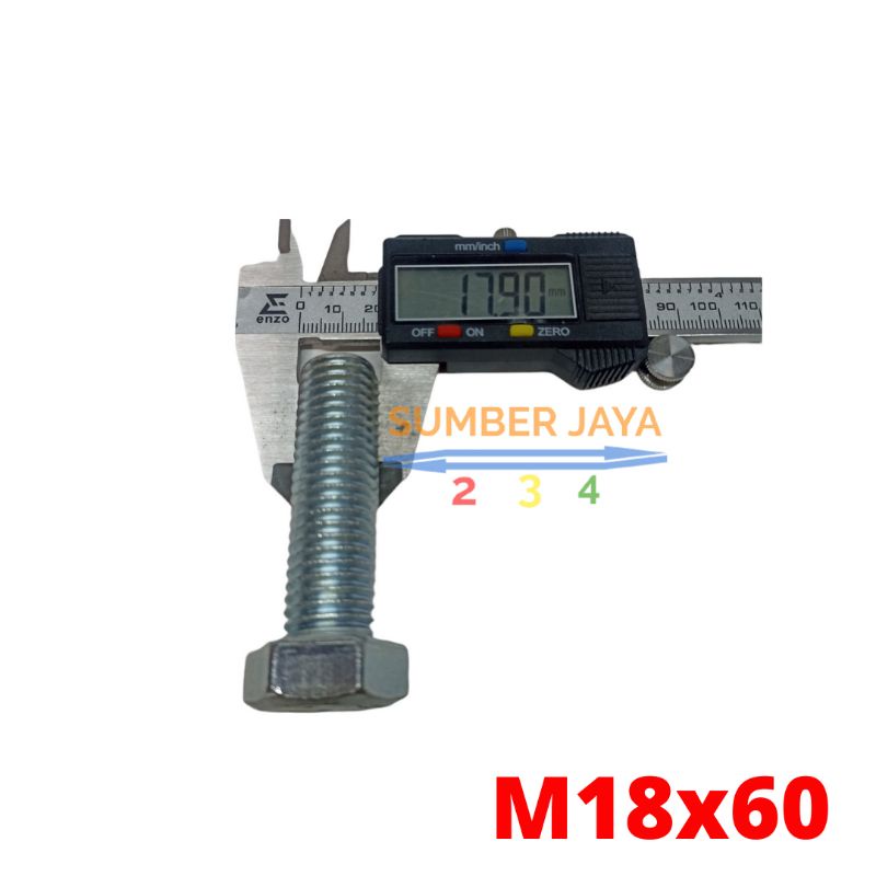 Baut mur M18  18x60 BMP / BMP 18x60 TERMURAH