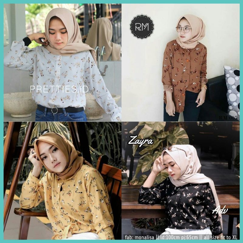 Chilis Kemeja Model Baju JY OSS TB Casual Baju Cewek Baju Kekinian