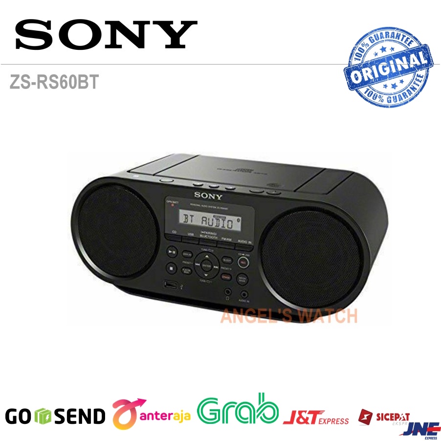 ANGELSWATCH RADIO SONY ZS-RS60BT bluetooth&amp; portable CD boombox Original CD Player Original