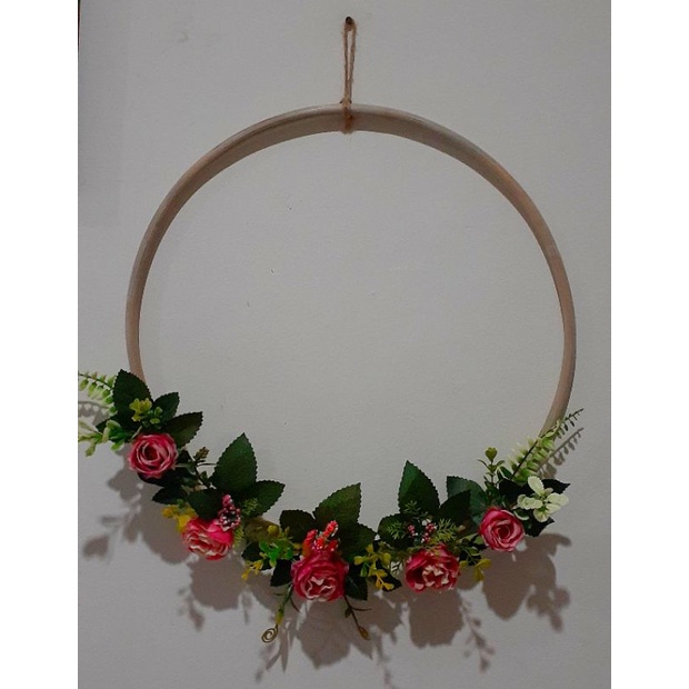 Ring Rotan / Dekorasi Pernikahan / Ring Bunga / Ring Dekorasi / Hiasan Dinding / Gantungan Dinding