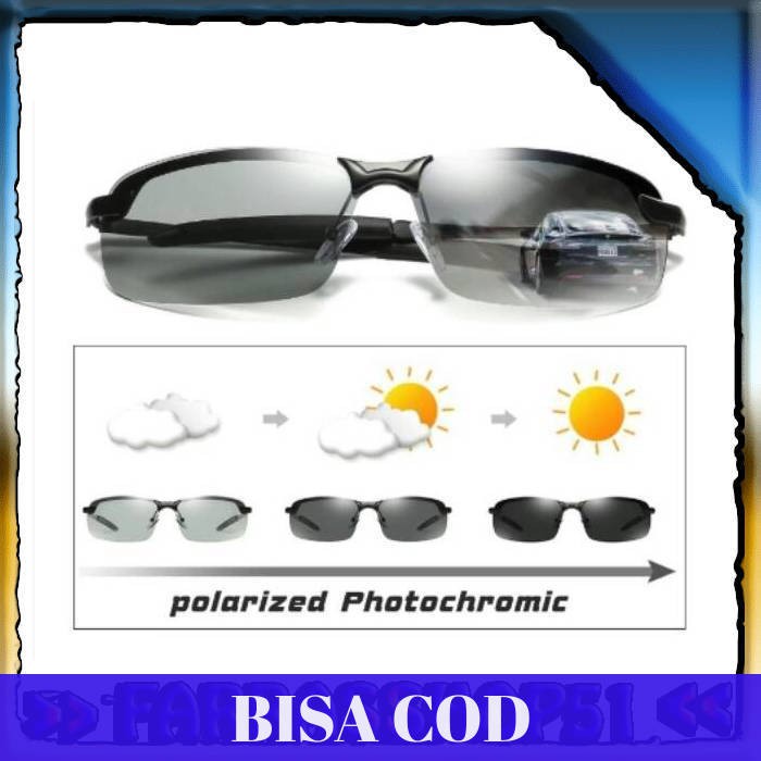 PROMO Kaca mata polarized photocromic Kacamata polarized pria Kacamata polarized wanita