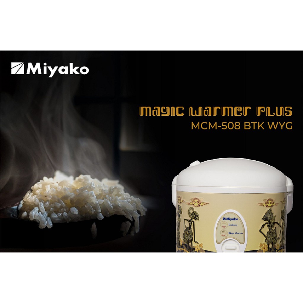 MAGIC COM MIYAKO MCM-508 BTK WYG / BATIK WAYANG 1.8 LITER BERGARANSI