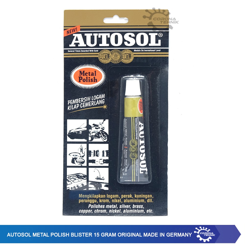 Autosol Metal Polish Blister 15 Gram Original Made in Germany