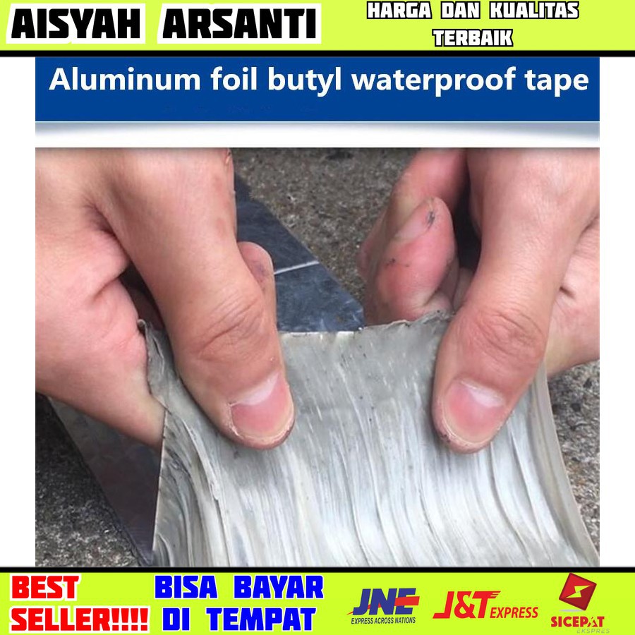 Grab Medan Lakban Aluminum Foil Butyl Super Ahesive Duct Tape Waterproof 10 cm x 5 m KYTO LS549