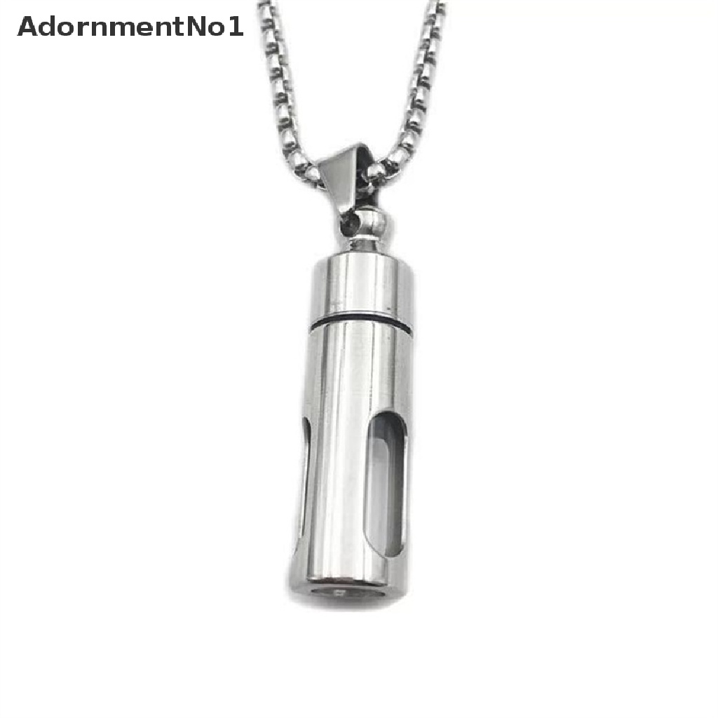 (AdornmentNo1) Botol Tabung Silinder Penyimpanan Parfum / Kremasi Bahan Titanium