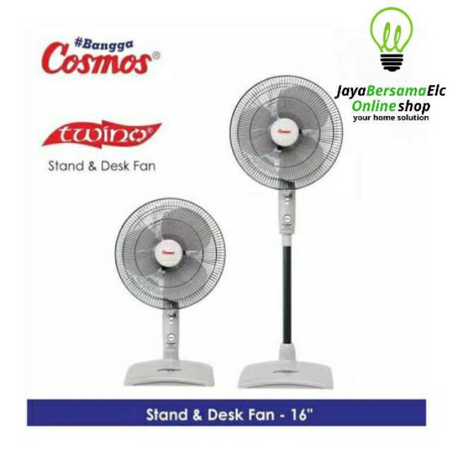 Cosmos Standfan 16-SN / 16SN / 16 SN / 16 SEN Kipas Angin Duduk atau Berdiri 2in1