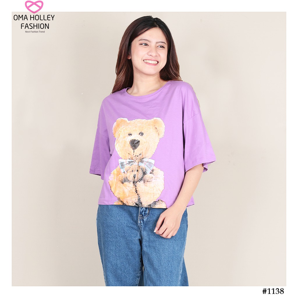 (COD) OH Fashion Kaos Bearry Tee Fashion Wanita (Stadivarius) #1138