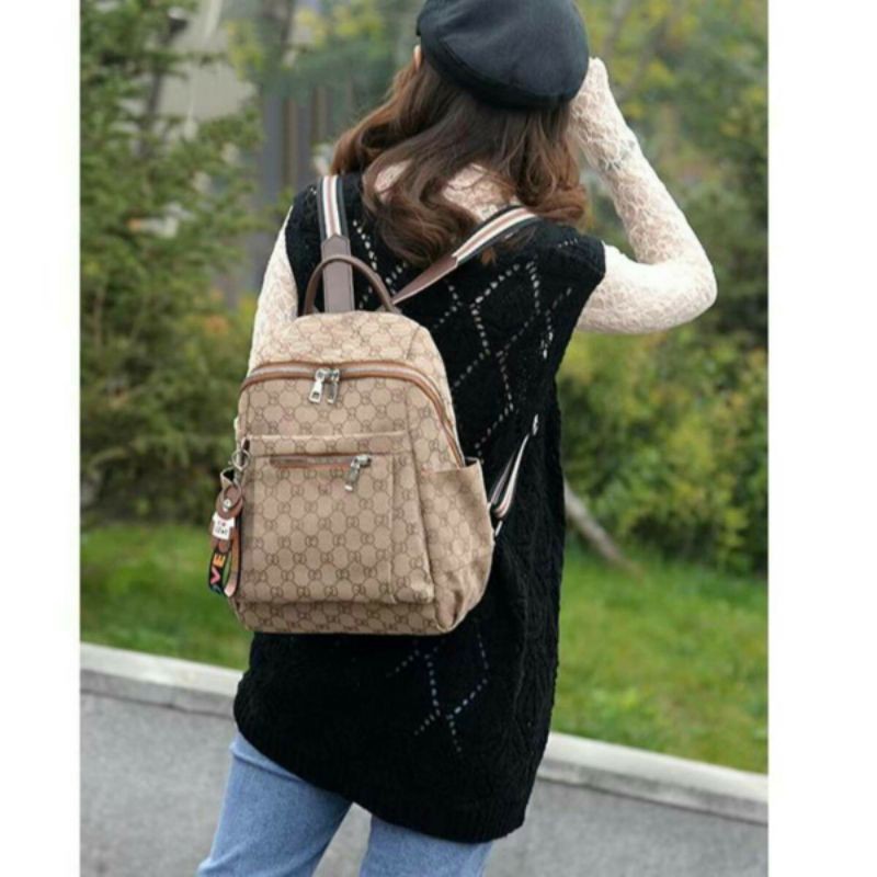 ANSEL WANITA BURBERRY TYPE JC TW 9332 8802 GC Tas Wanita Ransel P GAYA BARU KERJA CEWEK SANTAI P1D3