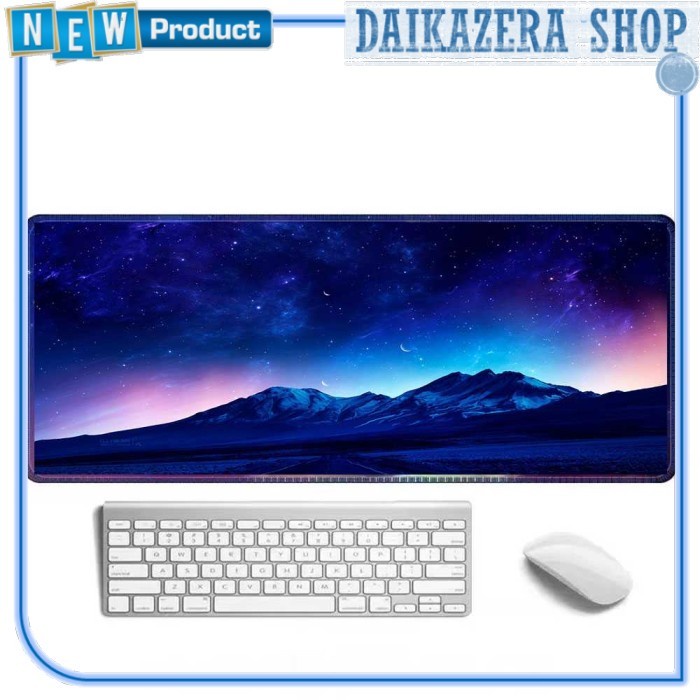 Mouse Pad Gaming XL Desk Mat Galaxy 800 x 300 mm - Gunung Langit