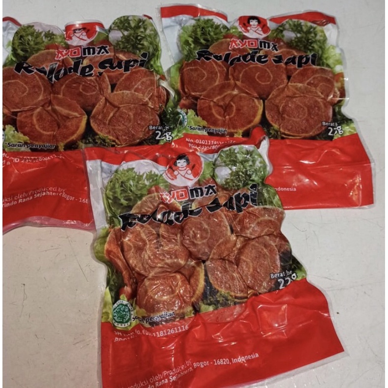 

Ayoma Rolade Sapi 225g isi 9 pcs