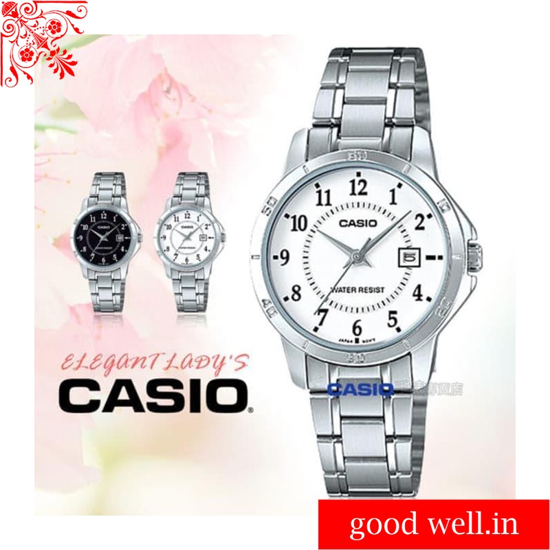 JAM TANGAN WANITA CASIO LTP V004D-1 LTP V004D ORIGINAL