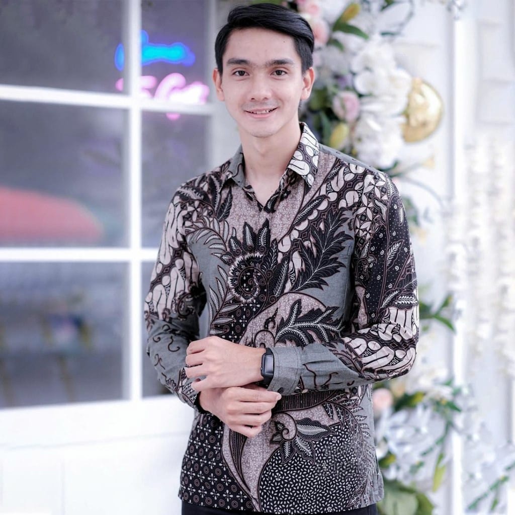 Kemeja Batik Pria Lengan Panjang Reguler Fit Size M L XL XXL Gitabatik