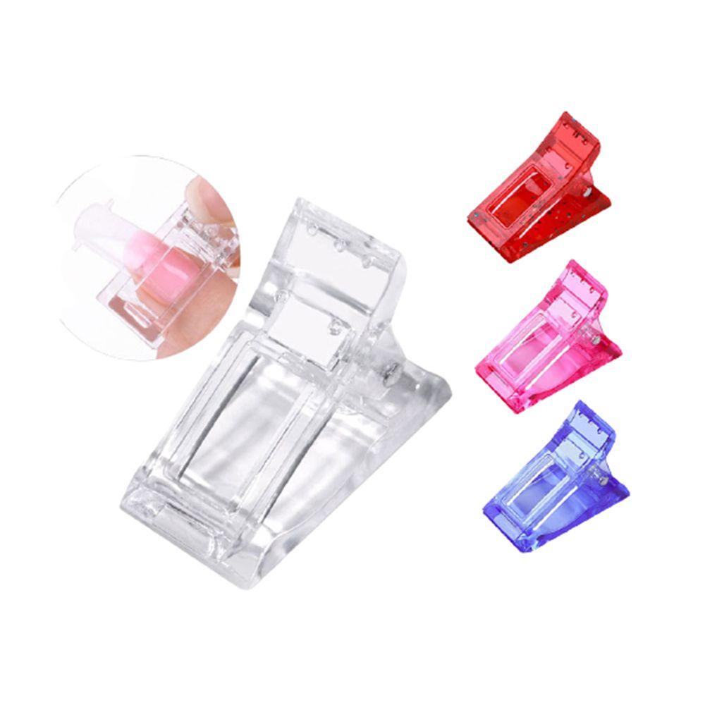 Preva 5PCs Tips Kuku Klip Manicure Bentuk Kuku UV Gel Extension Clamp