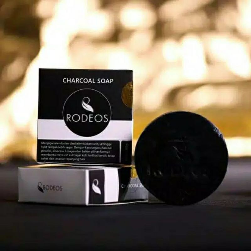 Rodeos Charcoal Soap / Rodeos Men Soap / Sabun Rodeos BPOM / Sabun Wajah Pria / Wajah Berminyak