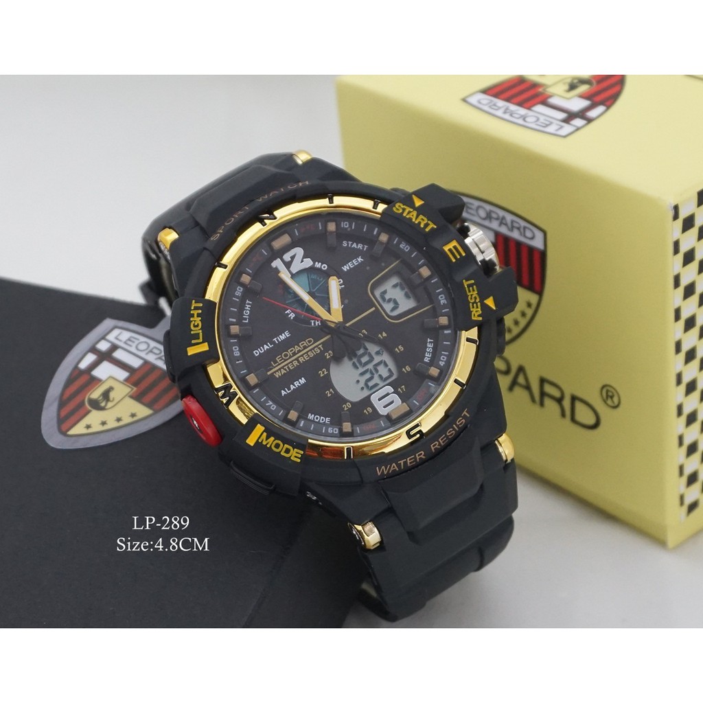 Jam Tangan Sport Leopard L-289 Original