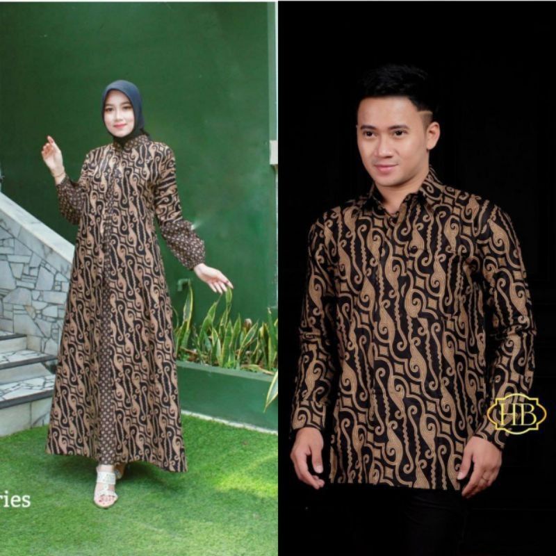 Maura Couple - Sania Ruffle Batik Couple ori Ndoro jowi DNT Garansi Termurah-Seno jarum