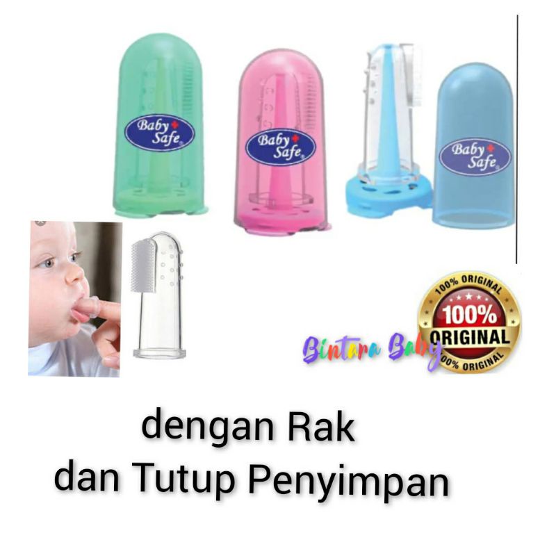 Baby Safe Silicone Finger Sikat Lidah Bayi BPA Free