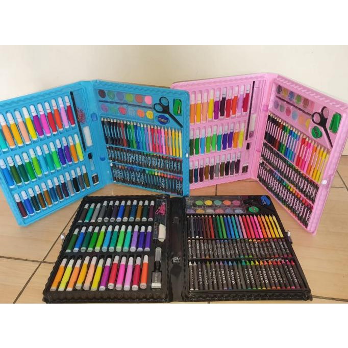 

150 Pcs Set Alat Menggambar Anak-Anak isi Spidol Cat Air Krayon