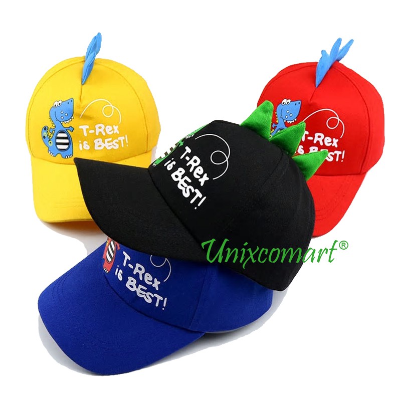 Topi Anak DINOSAUR Kids Baseball Hat Casual Dinosaurus