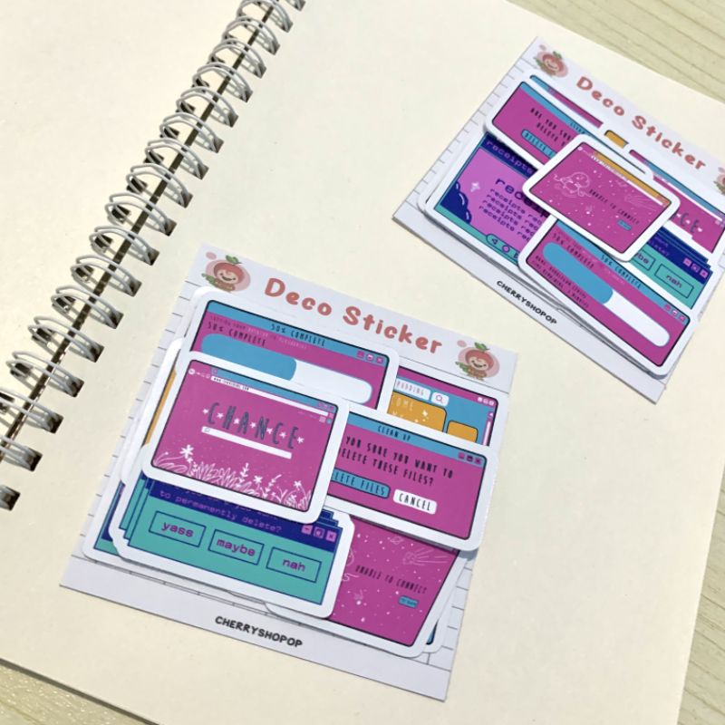 

Die Cut Stiker Series l Stiker Pack Application Series