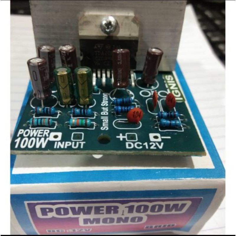 Power amplifer 100watt DC 12v mono