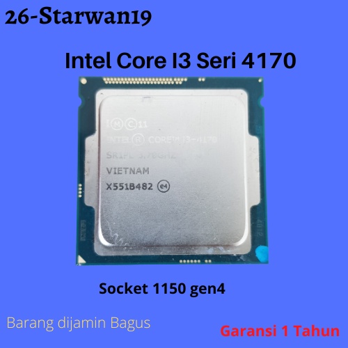 Procsesor core i3 seri 4170 gen4 intel