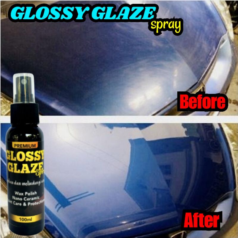 GLOSSY GLAZE Mengkilapkan, GLOSSY CLEANER Menhilangkan kerak 100ml