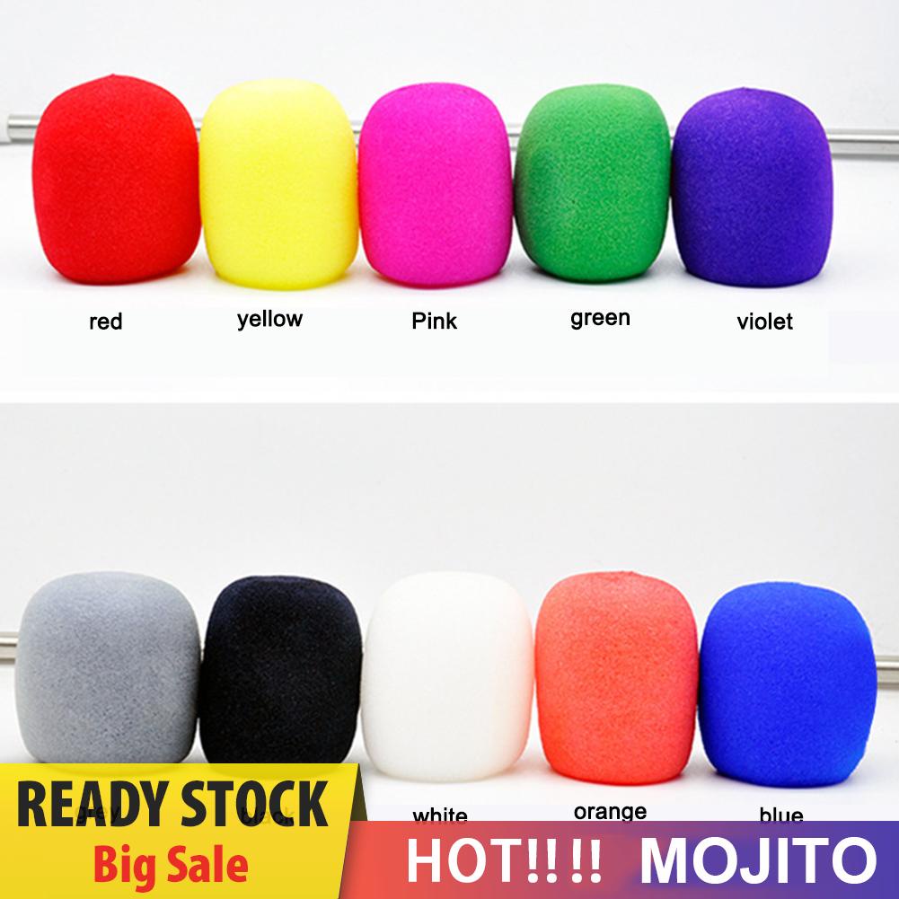 10pcs Cover Pelindung Mikrofon Bahan Busa Spons