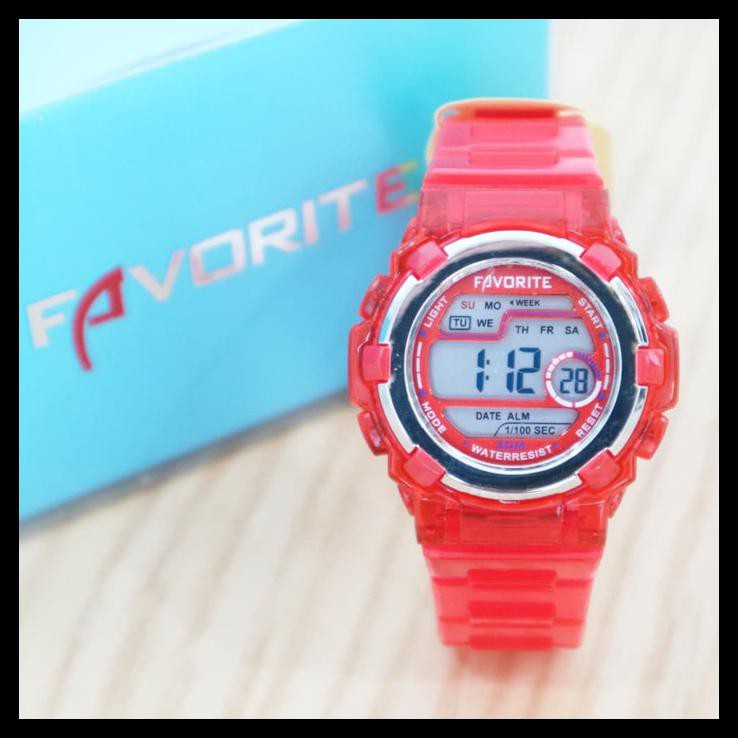 Jam Tangan Favorite 1102 Digital Original - Turquoise