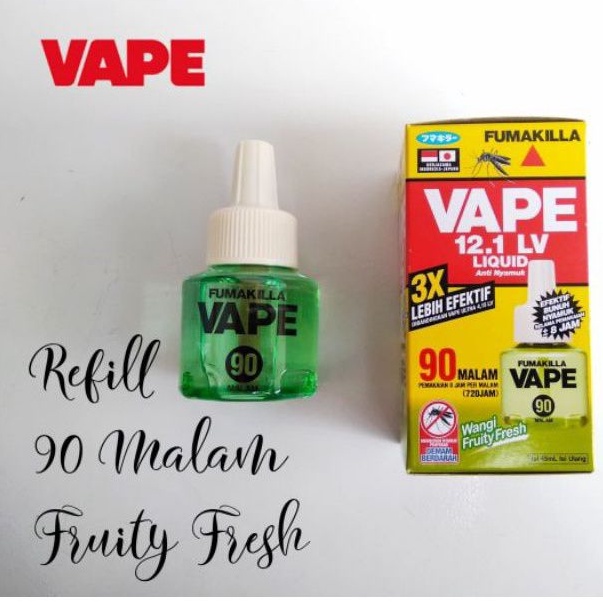 FUMAKILLA LIQUID ANTI NYAMUK 45 ML FRESH FRUITY / OBAT ANTI NYAMUK REFILL 45 HARI