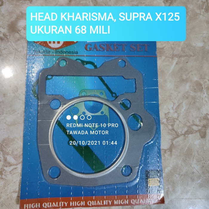 PAKING RACING BLOK HEAD DIAMETER 68 KHARISMA SUPRA X125