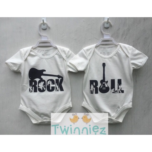 Jumper / Baju Bayi Kembar Rock & Roll