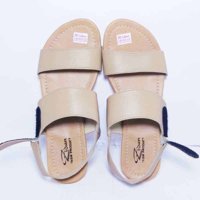 Sandal Wanita Tali Slop Silang Flat Anti Licin