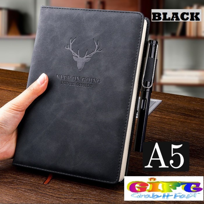 

[RESTOCK] NOTEBOOK A5 - BUKU AGENDA / DIARY OFFICE - Black