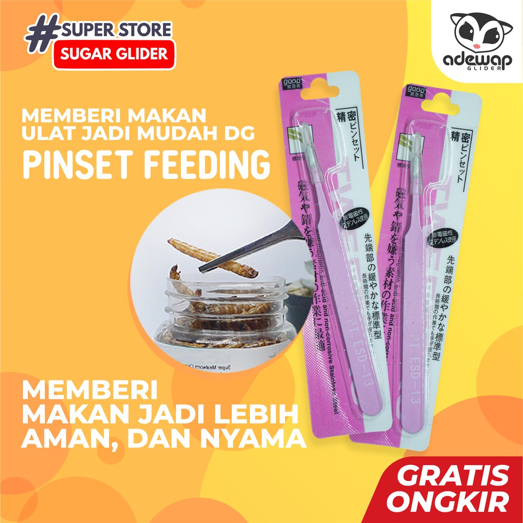 ADEWAP GLIDER Pinset Feeding Makanan Sugar Glider