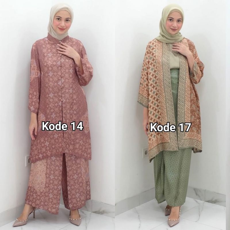 Tunik Sanghai set kode 14, Arumi Basic Rok Kode 17 By sarah the label